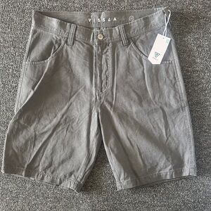 VISSLA  pismo painter Charcoal Flat Front Men's Shorts